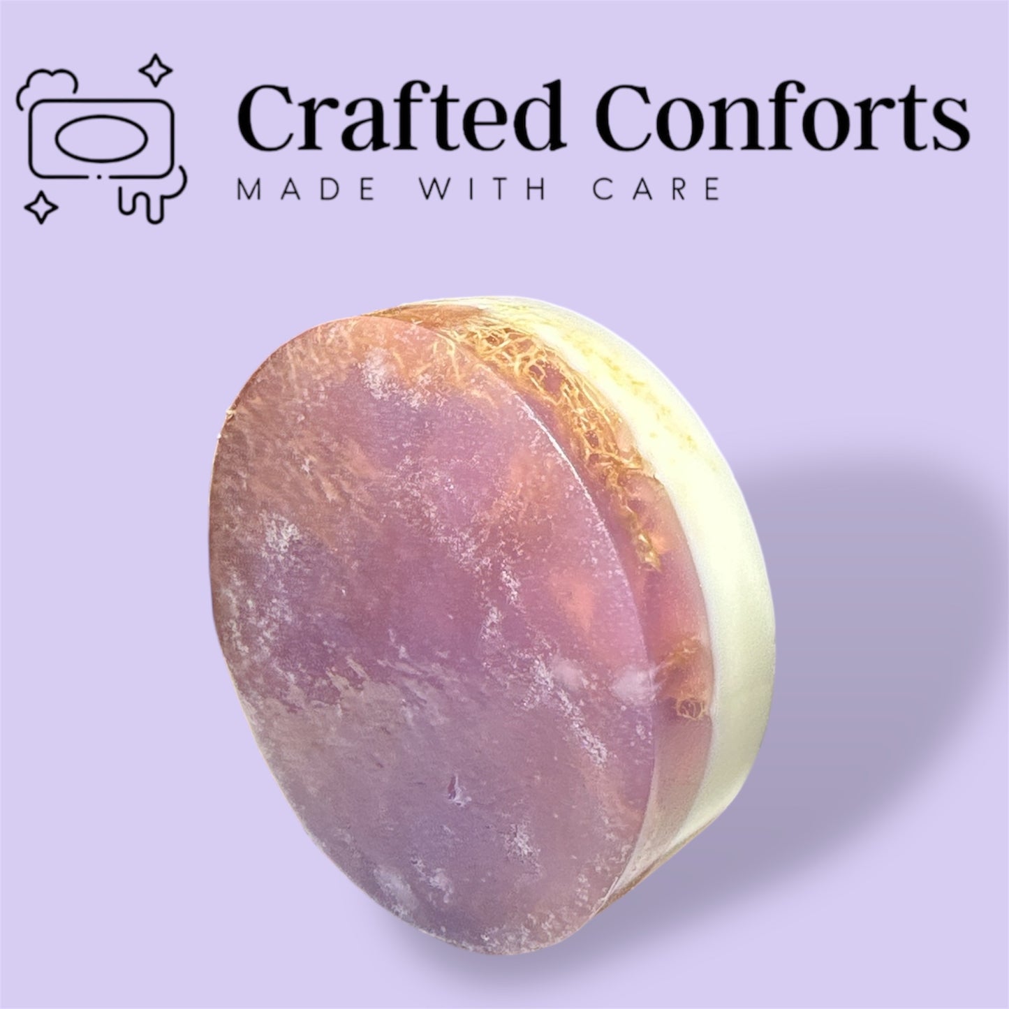 Lavender Kiss Loofah Exfoliant Soap